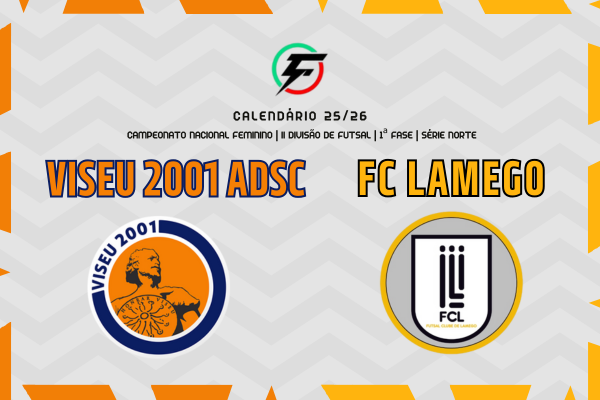 Campeonato Nacional Feminino II Divisão de Futsal com 1ª Fase definida